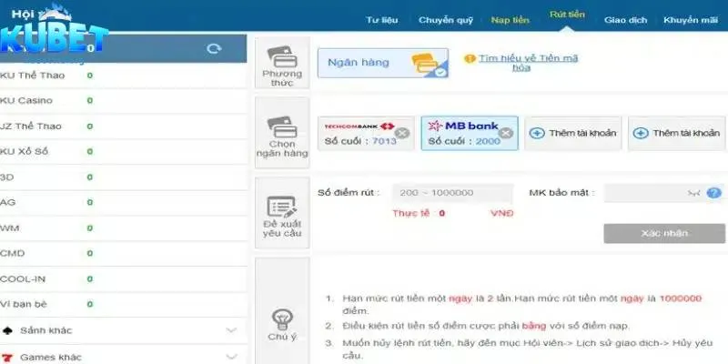 Hướng dẫn chi tiết quy trình rút tiền về tài khoản